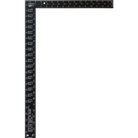 Johnson Level 16 In. x 24 In. Black Aluminum Big J Pro Carpenter's Square CS7